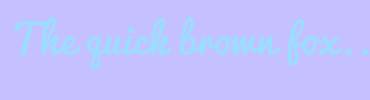 Image with Font Color 9EDCFF and Background Color C5C0FF